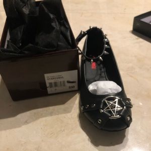 Brand new, unworn Demonia flats